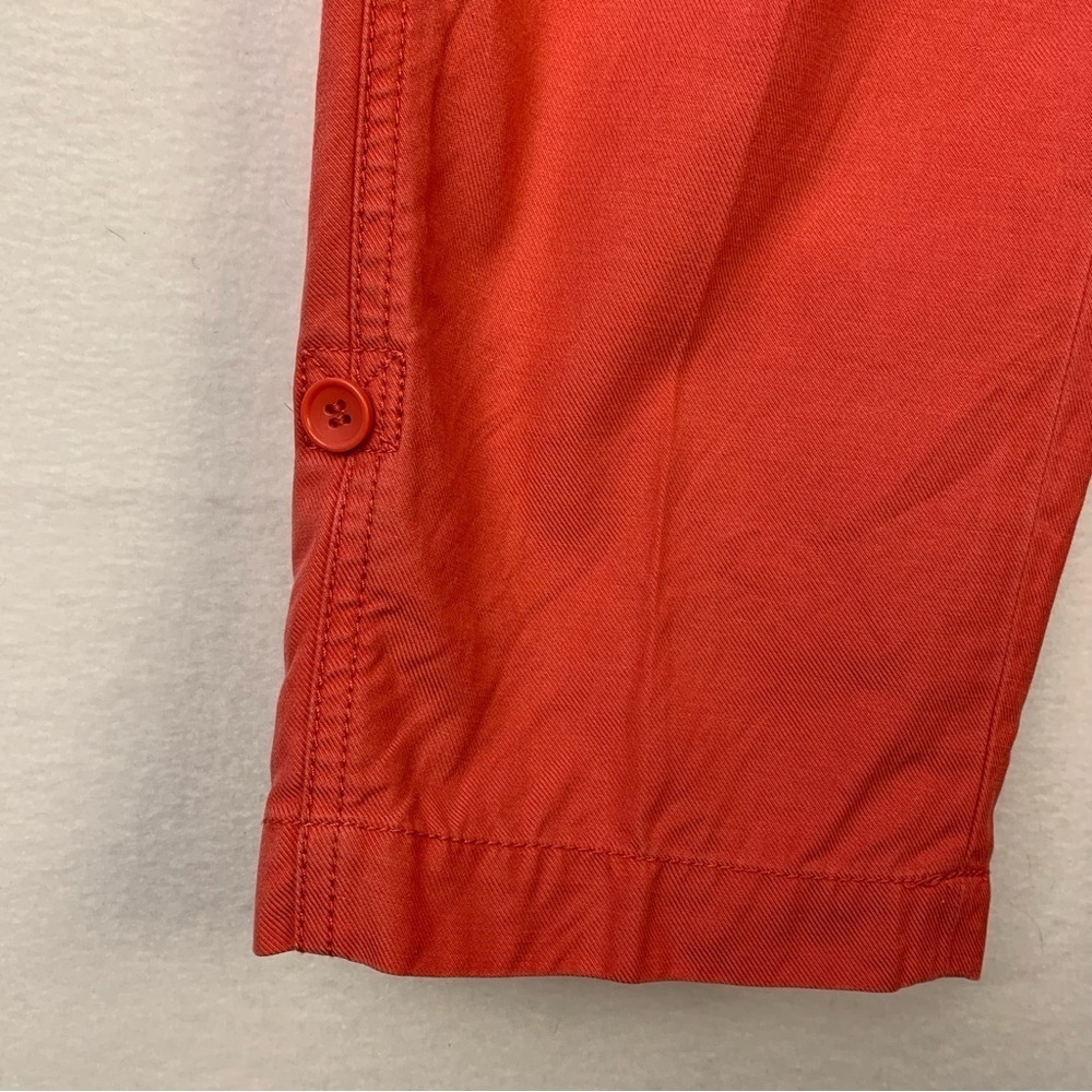 Talbots Red Cropped Pull On Drawstring Pants - Picture 4 of 7